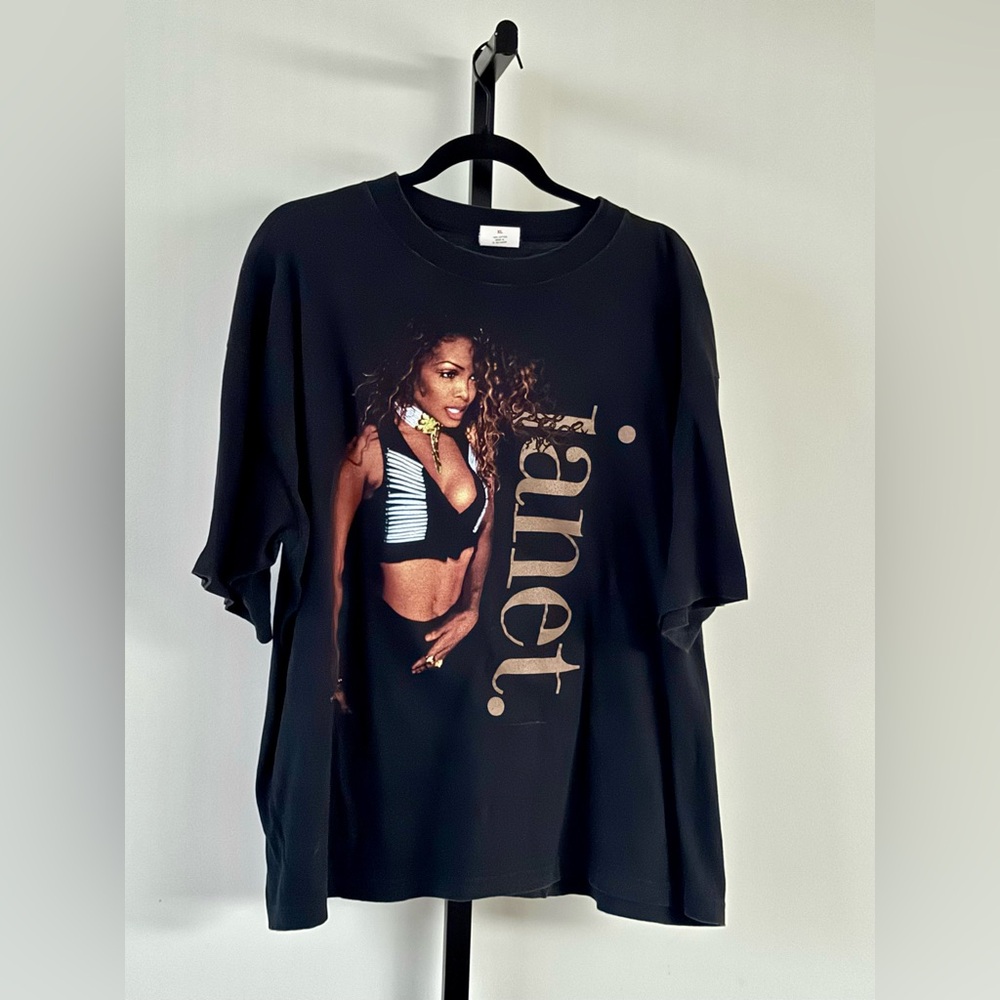Vintage 1993 1994 Janet Jackson World Tour Tee Double Sided
